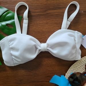 💚CUPSHE White Bikini Top